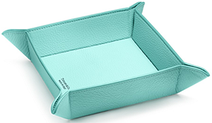 Tiffany & Co. Catchall Tray in Tiffany Blue Leather: US$250.