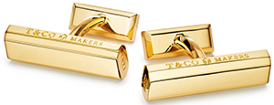 Tiffany & Co. Locks Makers Bar Cuff Links in 18k Gold: US$3,550.