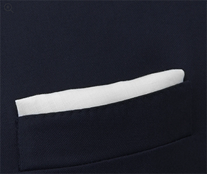 Turnbull & Asser White Cross Stripe Hand-Rolled Linen Handkerchief: €50.