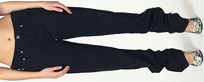 Vaquera Black Scrunch women's jeans: US$486.