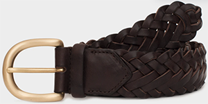 Velasca Milano Ligass men's braided leather belt: US$90.