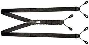 Brioni ‘Essential' black tuxedo suspenders.