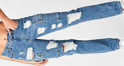 Carmar Jeans Alexander Cargo Side Pocket High Rise women's Jean: US$268.