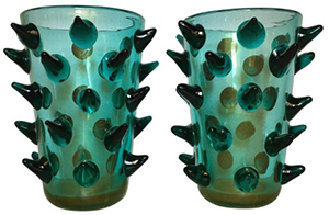 Pair of Murano Vases Signed by Constantini.