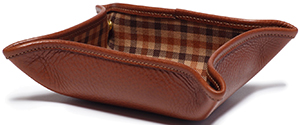 Ghurka Leather Folding Snap Tray No. 58 | Vintage Chestnut: US$175.
