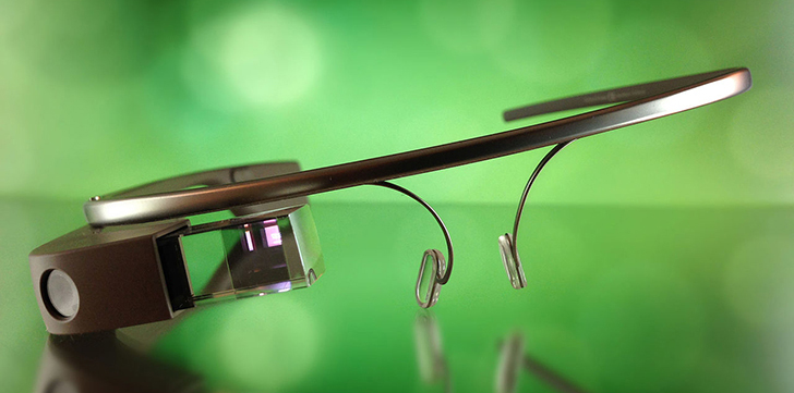 Google Glass Explorer Edition. Photo by Dan Leveille (https://twitter.com/danlev).