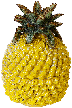 Nicholas Haslam Ltd Small Pineapple Pot in Yellow.