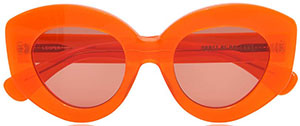 House of Holland Women's Orange 'Looper' Sunglasses: £88.