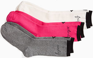 Kate Spade 3 pack bow sock set: US$25.