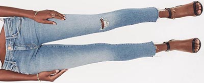 Mother women's Looker Ankle Fray Love Gun jeans: US$228.