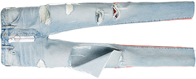 Off-White x Levi's Made & Crafted slim fit jeans.