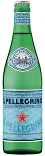San Pellegrino mineral water.