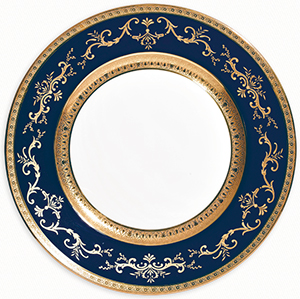 Raynaud Medicis Bleu Assiette à dîner 27 cm: :675.