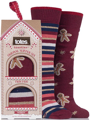 Sock Shop Totes Original Christmas Novelty Slipper Socks with Grip: US$15.59.