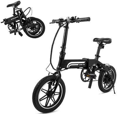 Swagtron Swagcycle EB-5 Lightweight, Aluminium Folding E-Bike: US$499.99.