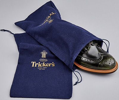 Tricker's shoe bags: £10.