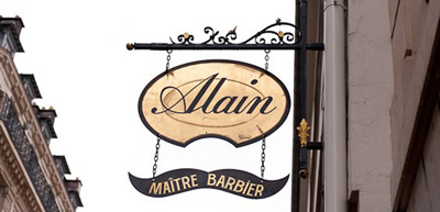 Alain, MaÎtre Barbier, Salon Musée, 8, rue Saint-Claude, 75003 Paris, France.