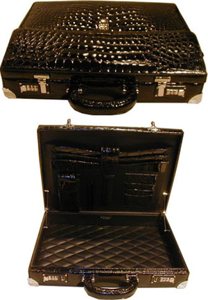 Lederer de Paris Genuine Alligator Briefcase: US$19,900.
