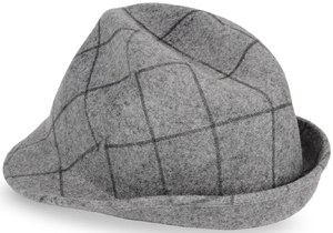 Giorgio Armani classic hat in printed felt: US$295.