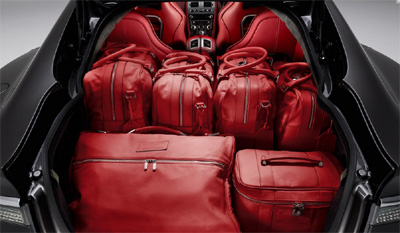 Aston Martin Rapide luxe luggage.