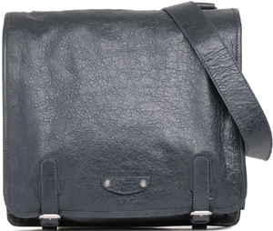 Balenciaga Utility Anthracite Lambskin Messenger Bag: US$1,095.