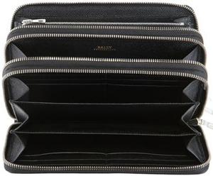 Money Clip Wallet black embossed calf - Maison Jean Rousseau