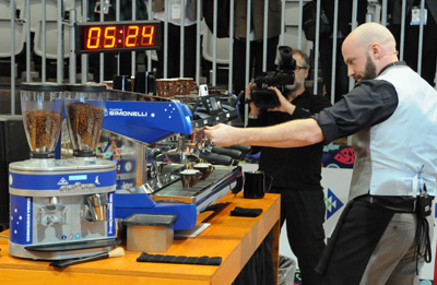The new Barista World Champion 2013: Pete Licata from the United States.