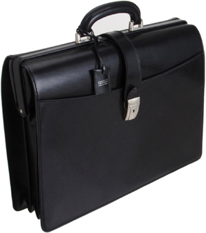 Barneys New York Framed Briefcase.