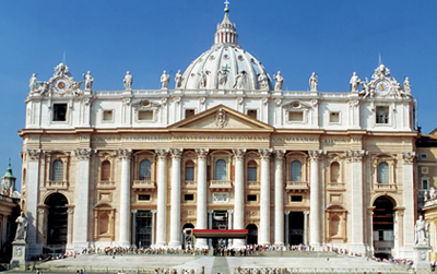 St. Peter's Basilica (Rome, Vatican City, Italy) by Donato Bramante (among others) (1626).