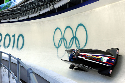 A modern bobsleigh team, the 2010 United States top two-man team.