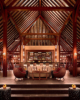 Sunset Bar at Four Seasons Resort Bora Bora.