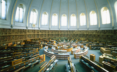 British Library's reading room.