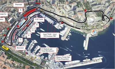 Circuit de Monaco, city streets of Monte-Carlo & La Condamine, Principality of Monaco.
