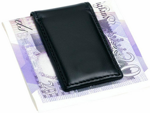 Deakin & Francis Leather Magnetic Money Clip in Black: £70.