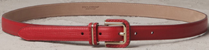 Dolce&Gabbana Hand-Grained Calfskin Women's Belt: US$445.