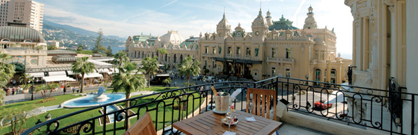 The view from the Diamond Suite Charles Garnier at Hôtel de Paris, Monte-Carlo, Monaco overlooking the Place du Casino.