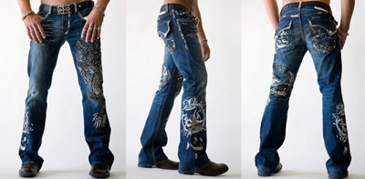 Diamond-studded jeans: US$10,000.