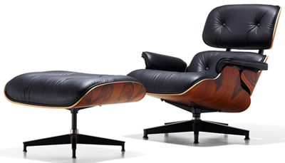 Eames Lounge Chair and Ottoman (1956).
