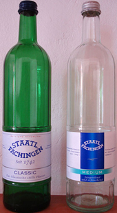Staatl. Fachingen mineral water.