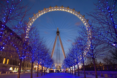 London Eye, world's tallest Ferris wheel from 1999 to 2006.