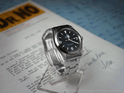 Ian Fleming's personal Rolex Explorer, model 1016 stainless-steel wristwatch.