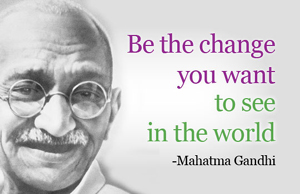 Mahatma Gandhi (1869-1948).