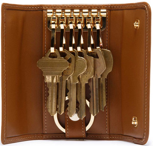 Ghurka Newport Keycase No. 103 Chestnut Leather: US$125.