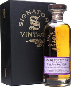 Signatory North British 1963 45-year old blended whisky.