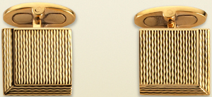 Gucci cufflinks with guilloché motif: US$2,375.