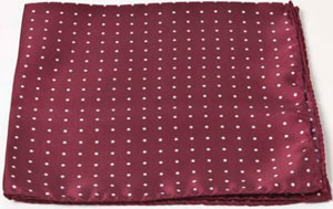 Henry Poole & Co Silk handkerchief with polka dots: £55.