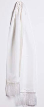 Henry Poole & Co White dress silk men's scarf: £:123.