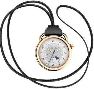 Hermès Arceau Moonphase Retrograde pocket watch.