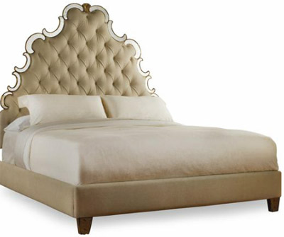 Hooker Furniture Tufted Bed, 6/6 Standard King.