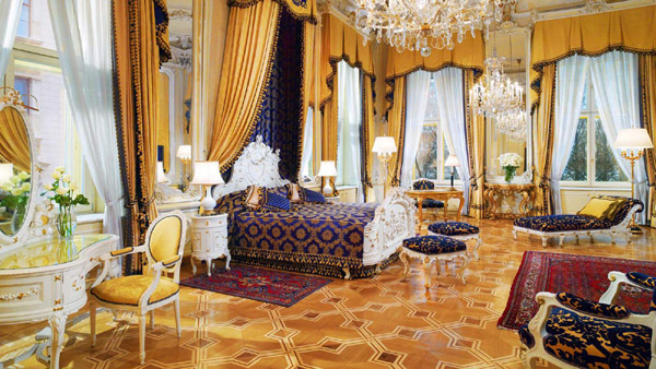 The Royal Suite at Hotel Imperial, Kärntner Ring 16, 1015 Vienna, Austria.